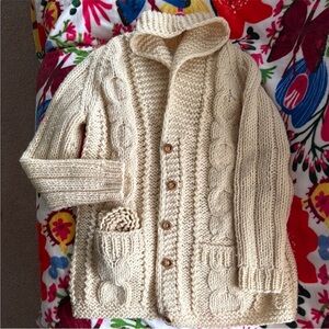 Cozy Cream Cable Knit Cardigan